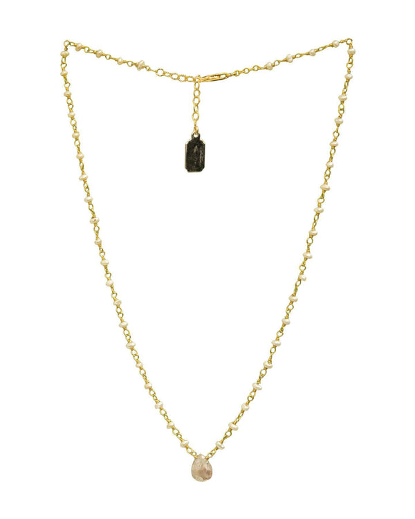 Ela Rae - Lori Gold Pearl Necklace