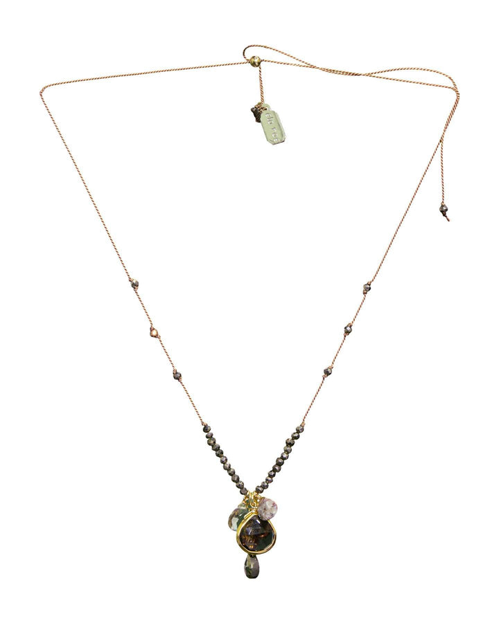 Ela Rae - Sylvie Dangle Necklace Smoky Quartz