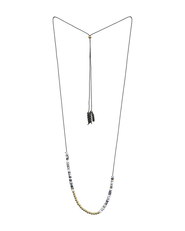 Ela Rae - Sylvie Lariat Necklace Dendorite