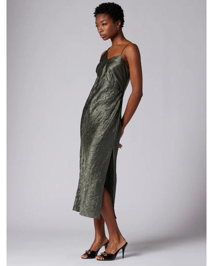 Equipment - Aurore Crinkle Satin Sleeveless Dress