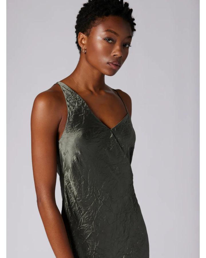 Equipment - Aurore Crinkle Satin Sleeveless Dress