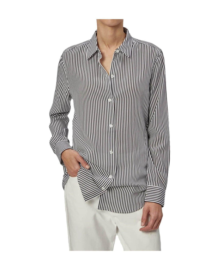 Equipment - Essential Silk Striped Shirt