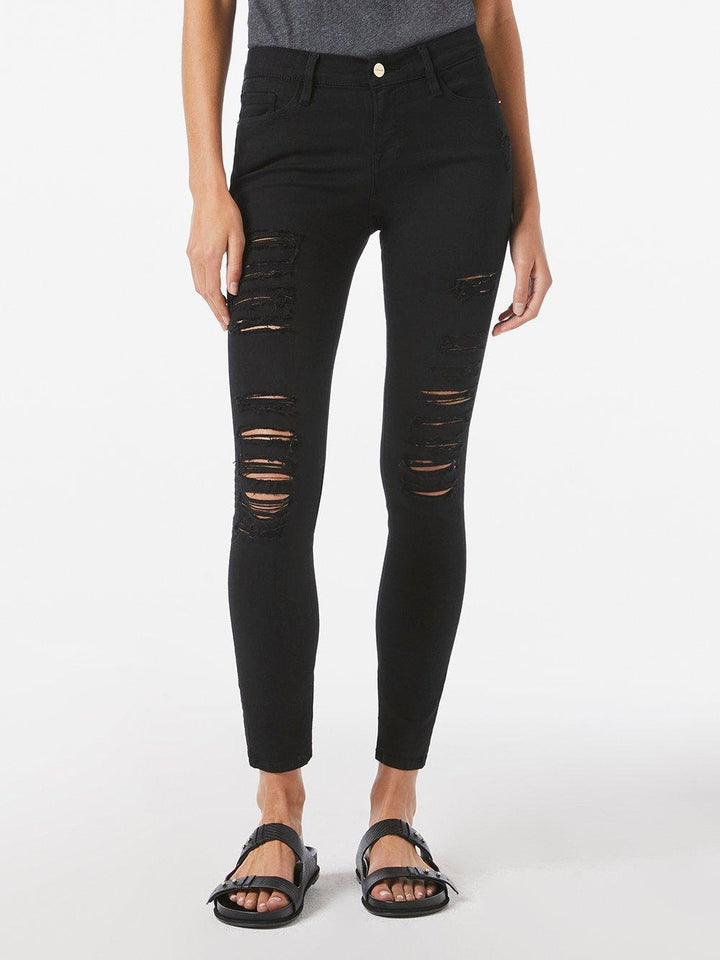 Frame - Le Color Ripped Jeans Film Noir