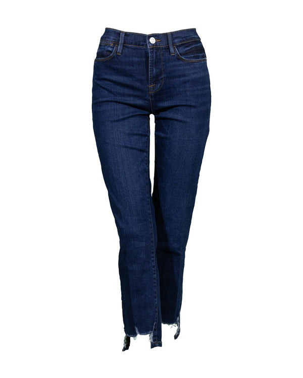 Frame - LE High Straight Distressed Hem Jeans