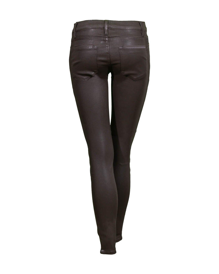 Frame - Le Skinny De Jeanne Cropped Coated Jeans