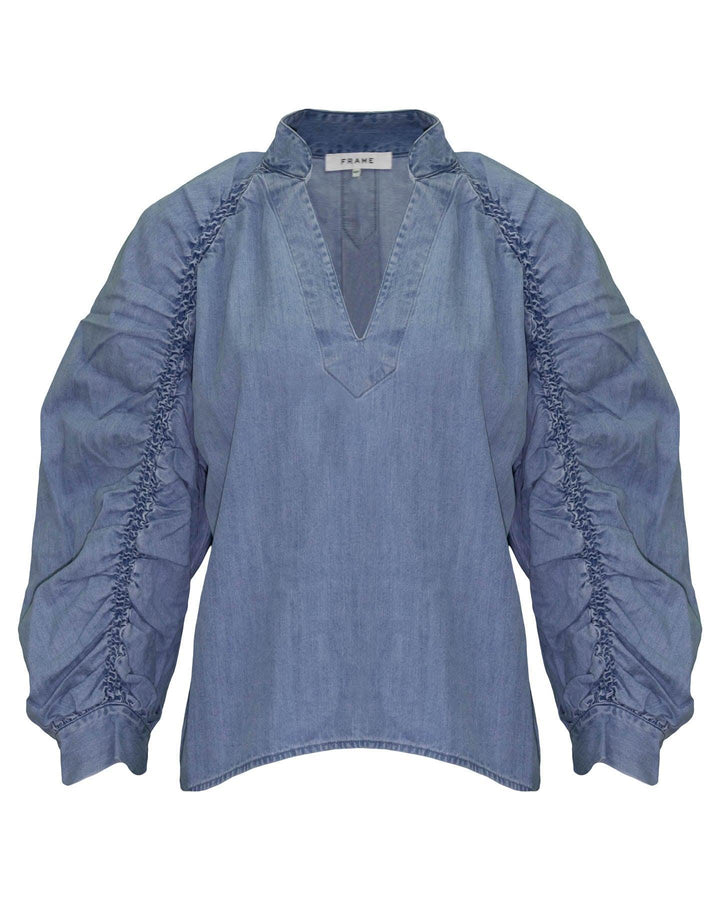 Frame - Ruched Cali Popover Shirt