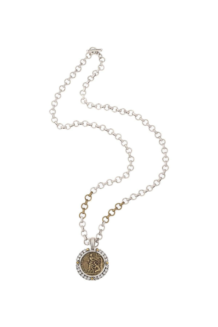 French Kande - Bubble Chain Protecteur Medal Necklace