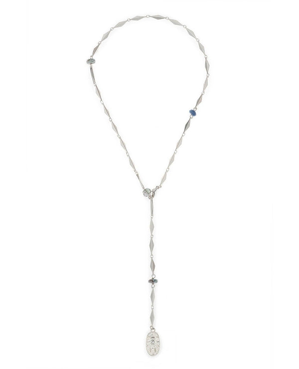 French Kande - Diamont Azur Silver Lariat