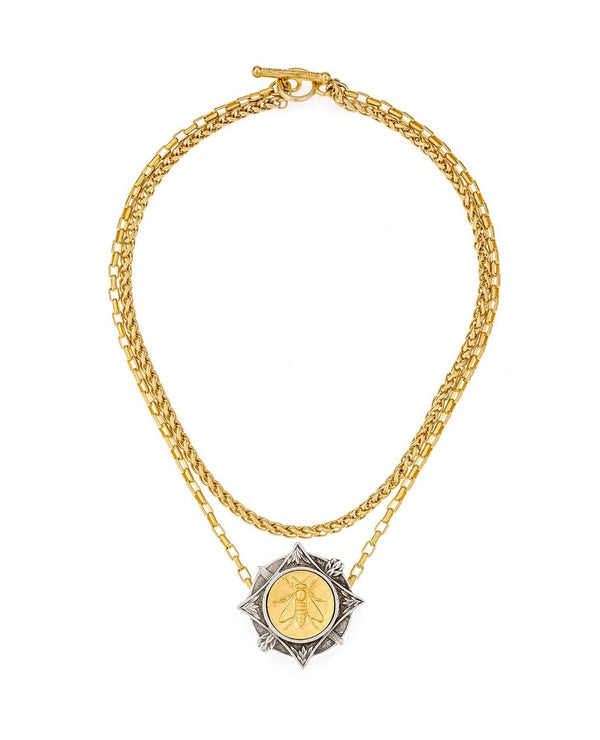 French Kande - Double Strand Abeille Necklace