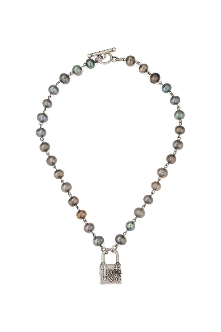 French Kande - Emerald Pearls With FK Lock