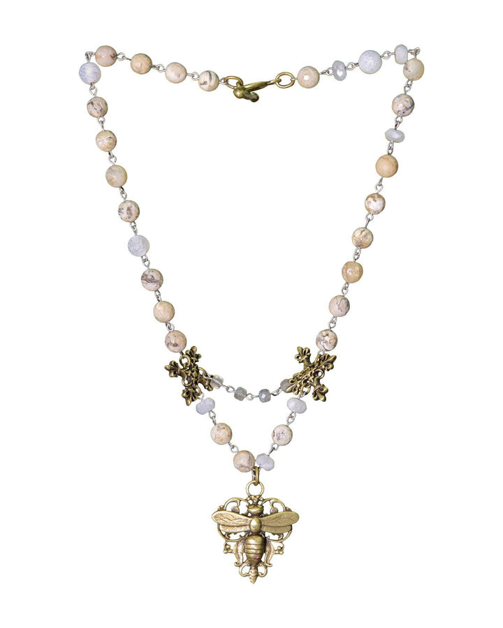 French Kande - French Filigree Miel Stack Pendant Necklace