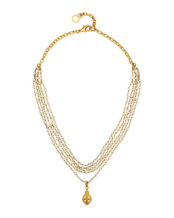 French Kande - French Kande Micro Pearl Dunkerque Necklace