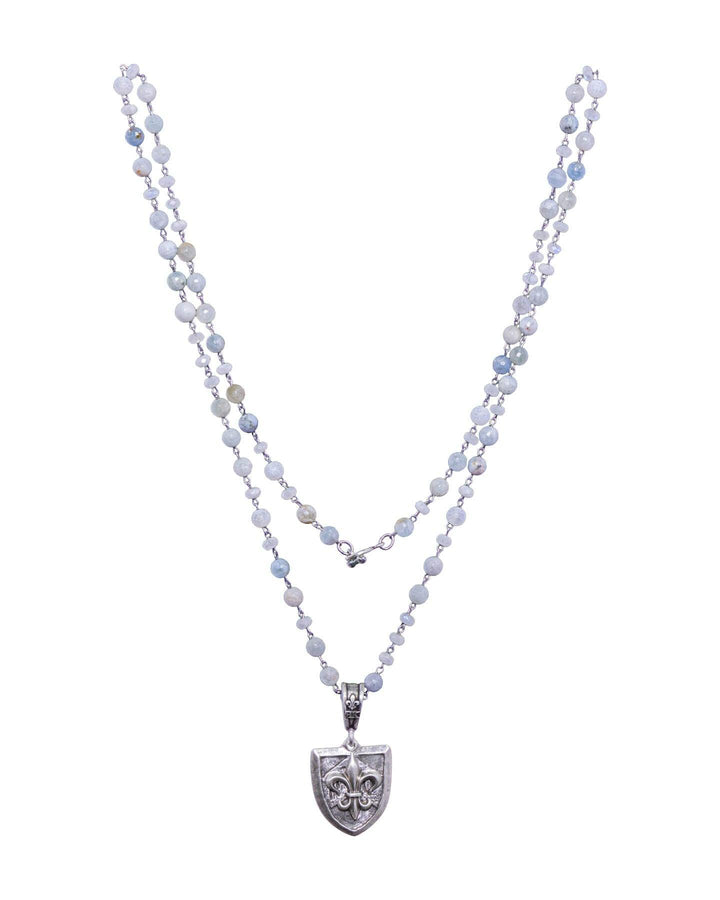 French Kande - La Mer Mix Cheval Fleur Medal Necklace
