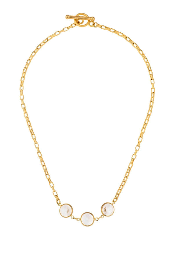 French Kande - Loire Crystal Trio Necklace