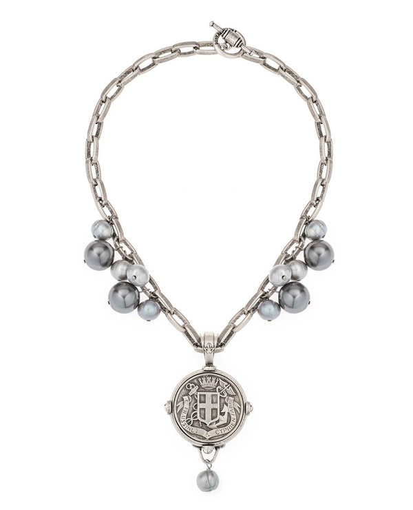 French Kande - Lyon Fabre Medal Necklace