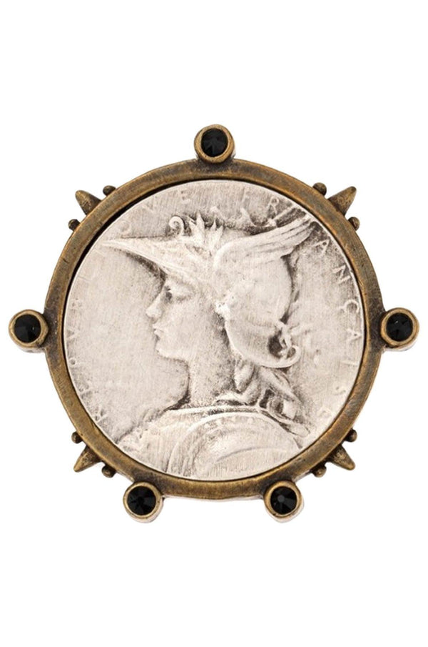 French Kande - Ministry Medallion Brooch