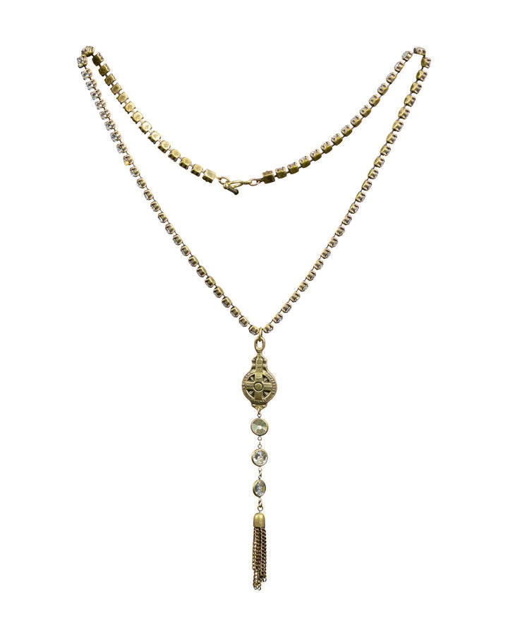 French Kande - Swarovski Dunkerque Medal Necklace