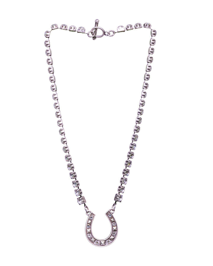 French Kande - Swarovski With Swarovski Horseshoe Pendant