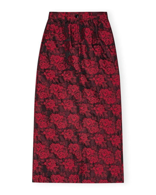 Ganni - Botanical Jacquard Long Skirt