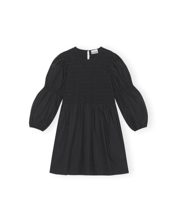 Ganni Cotton Poplin Smock Mini Dress – BLU'S