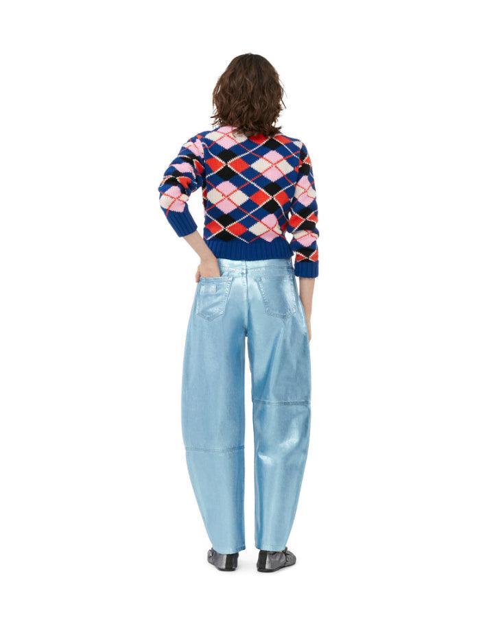 Ganni - Graphic Sodalite Blue Cardigan