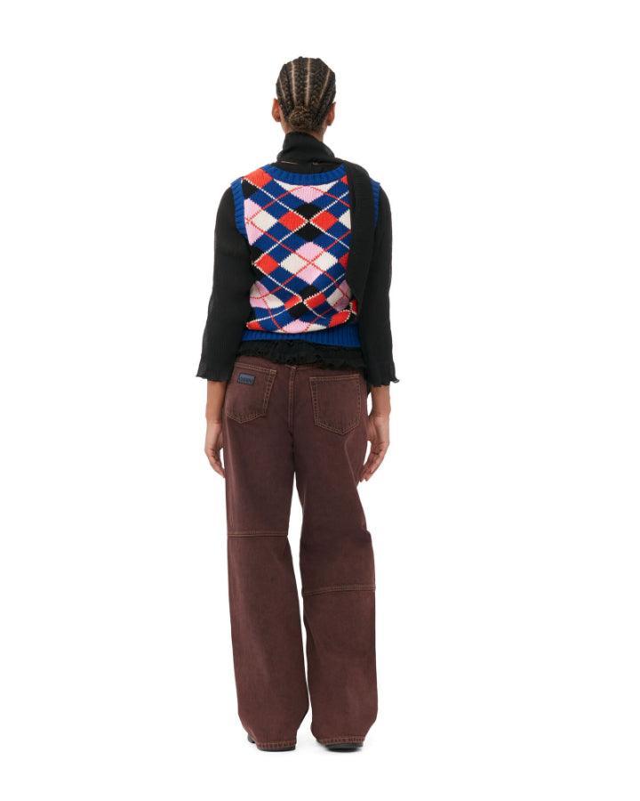 Ganni - Graphic Sodalite Blue Vest
