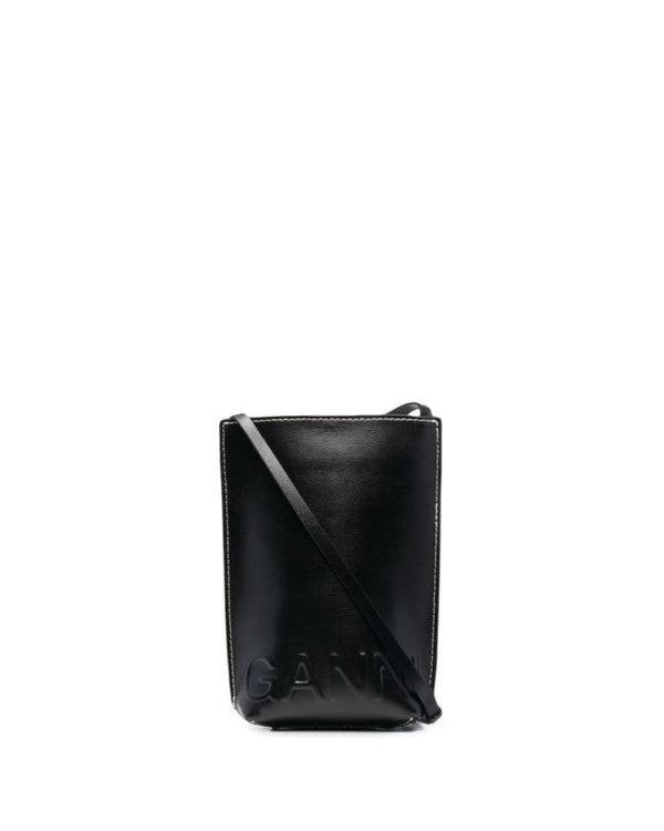 Ganni - Small Recycled Leather Crossbody Bag