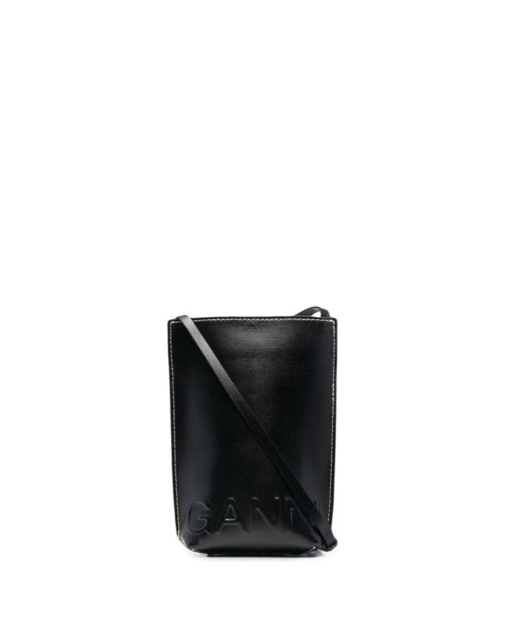 Ganni - Small Recycled Leather Crossbody Bag