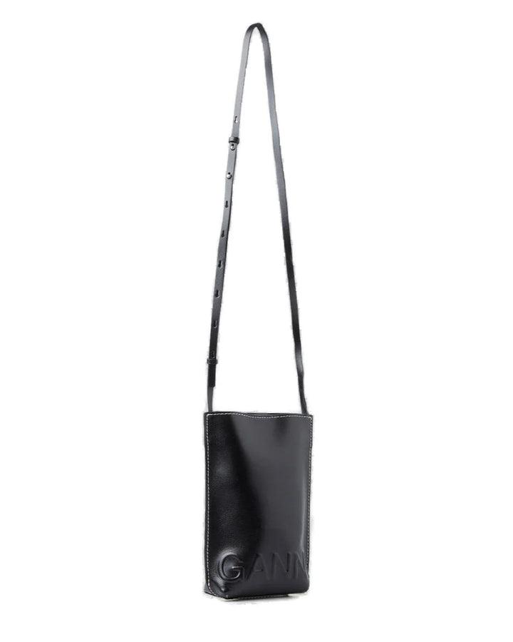 Ganni - Small Recycled Leather Crossbody Bag