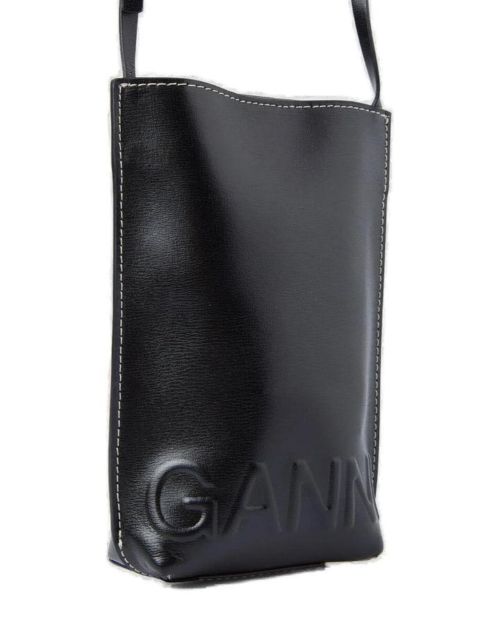 Ganni - Small Recycled Leather Crossbody Bag