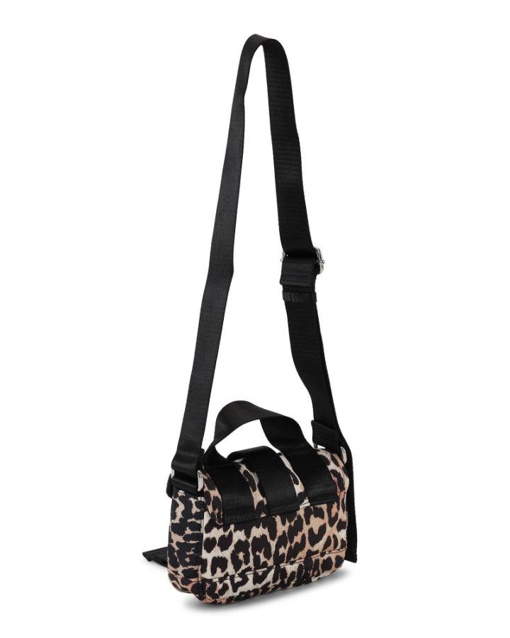 Ganni - Tech Leopard Print Mini Sachel Bag
