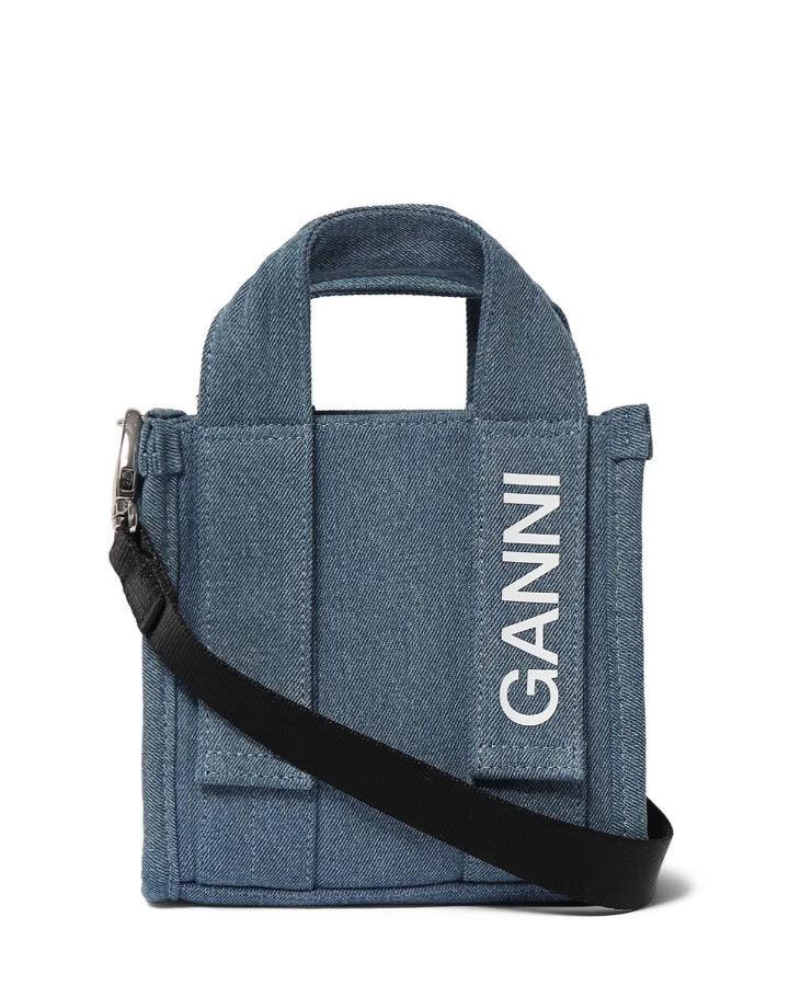 Ganni Tech Mini Denim Tote – BLU'S