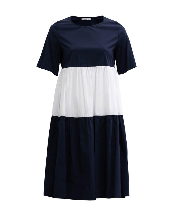 Hubert Gasser - Baby Doll Color Block Dress