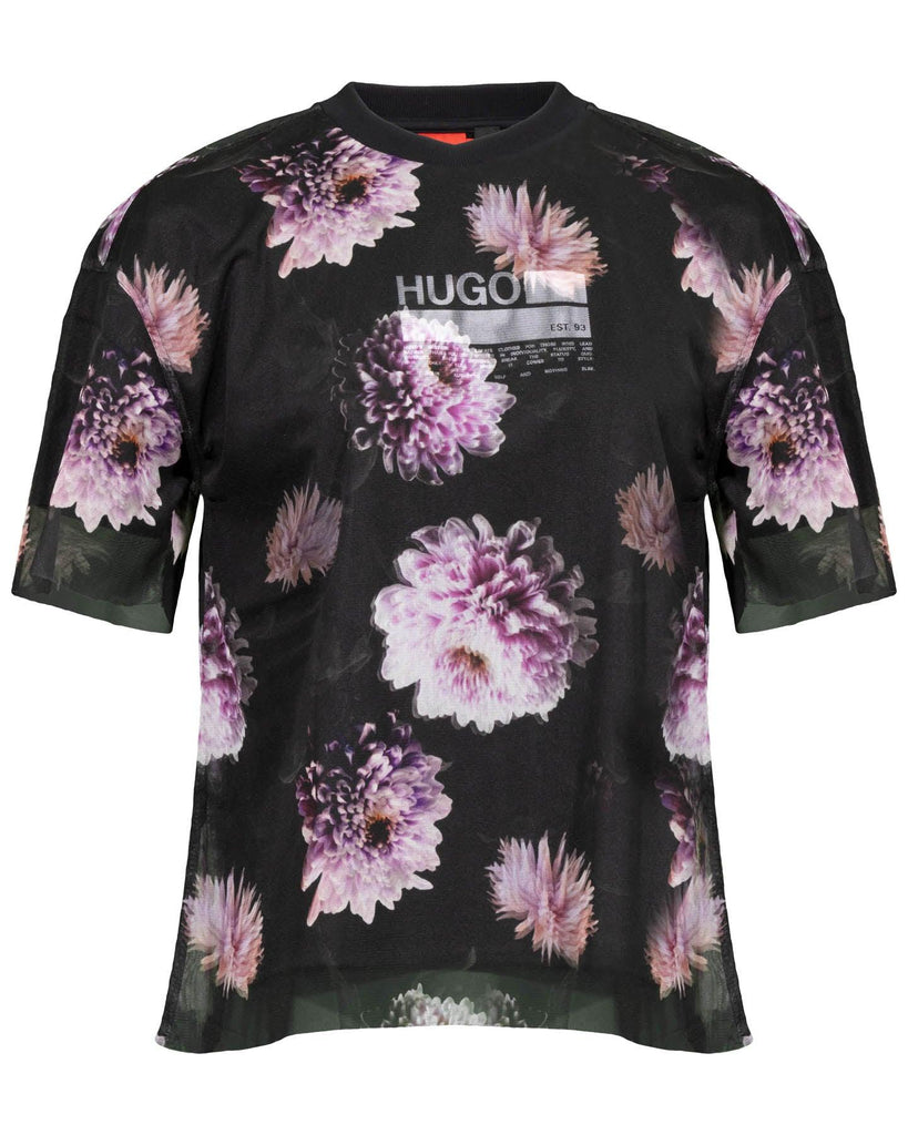 Hugo - Barje Mesh Print T-Shirt