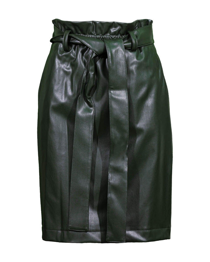 Hugo - Rakonis-1 Faux Leather Skirt