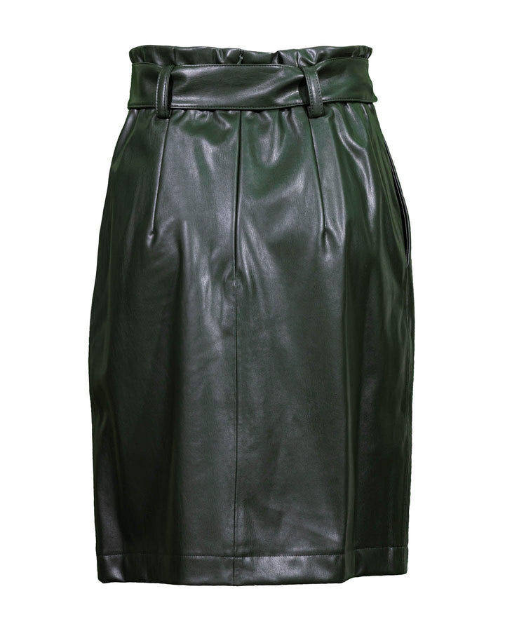 Hugo - Rakonis-1 Faux Leather Skirt