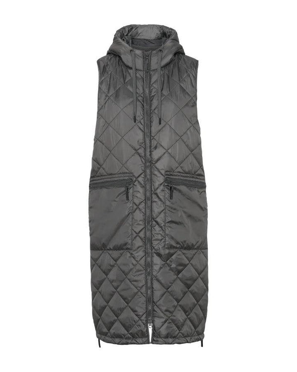 Ilse Jacobsen - Aerial02 Quilted Hooded Long Vest