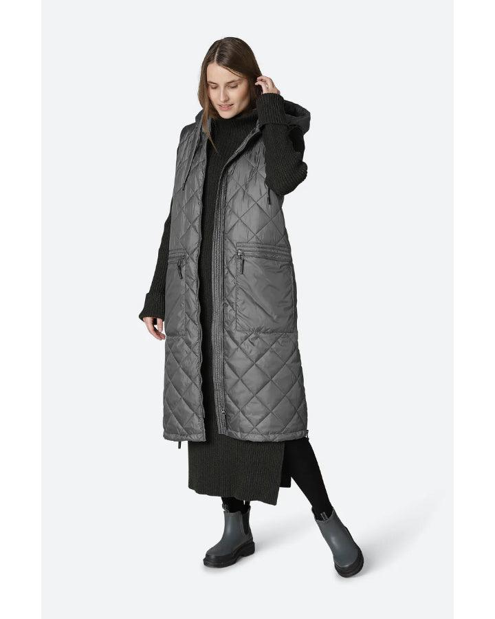 Ilse Jacobsen - Aerial02 Quilted Hooded Long Vest