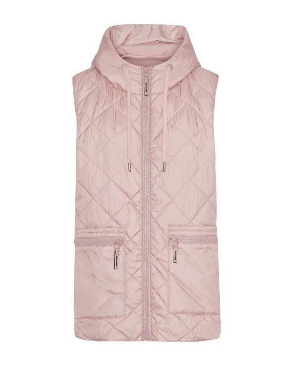 Ilse Jacobsen - Aerial04 Quilted Hooded Hip Length Vest