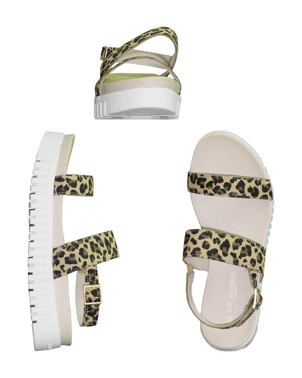 Ilse Jacobsen - Leo Print Strappy Sandal