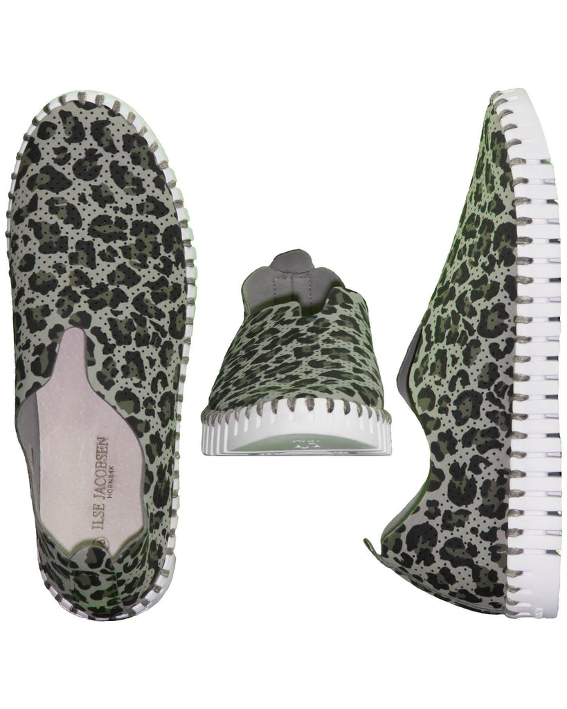 Ilse Jacobsen - Tulip Leopard Print Slip-On Sneakers