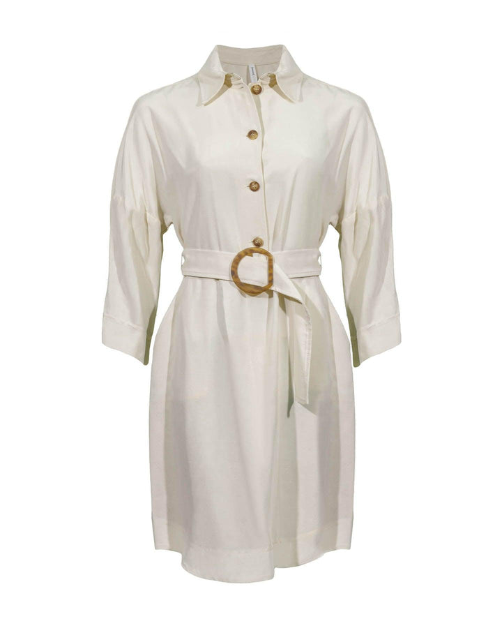 Iris - Half Button Shirt Dress