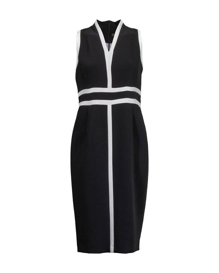 Iris - Sleeveless Contrast Trim Dress