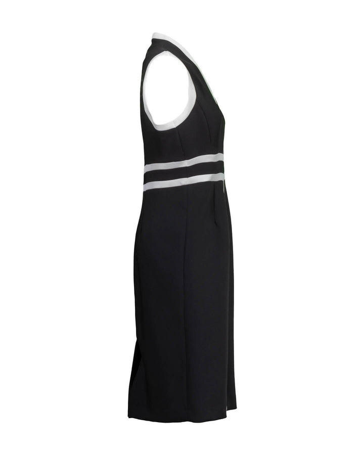 Iris - Sleeveless Contrast Trim Dress