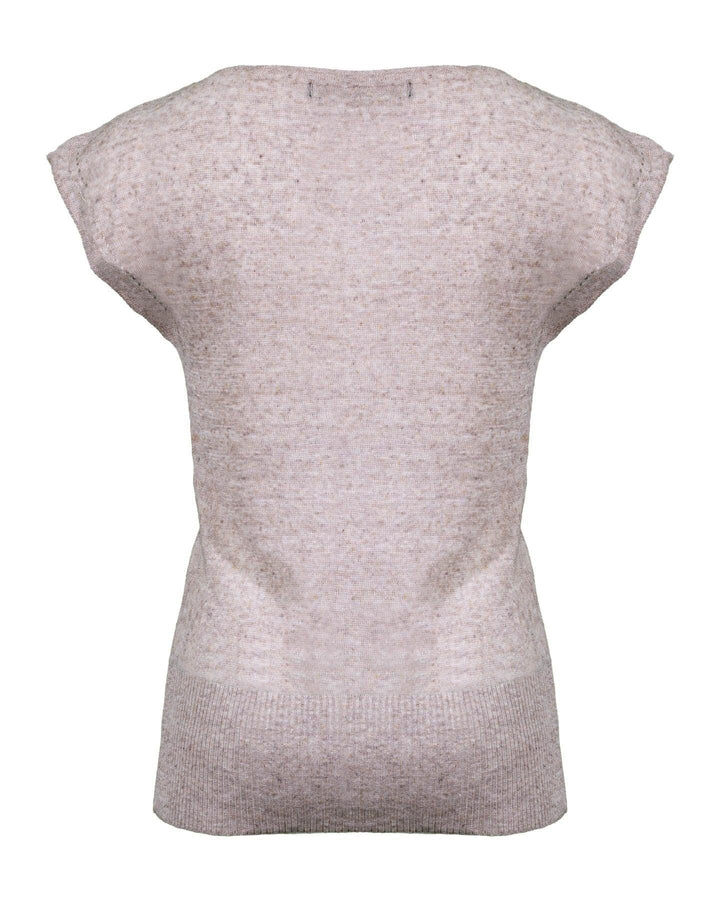 Iris - V-Neck Cap Sleeve Top
