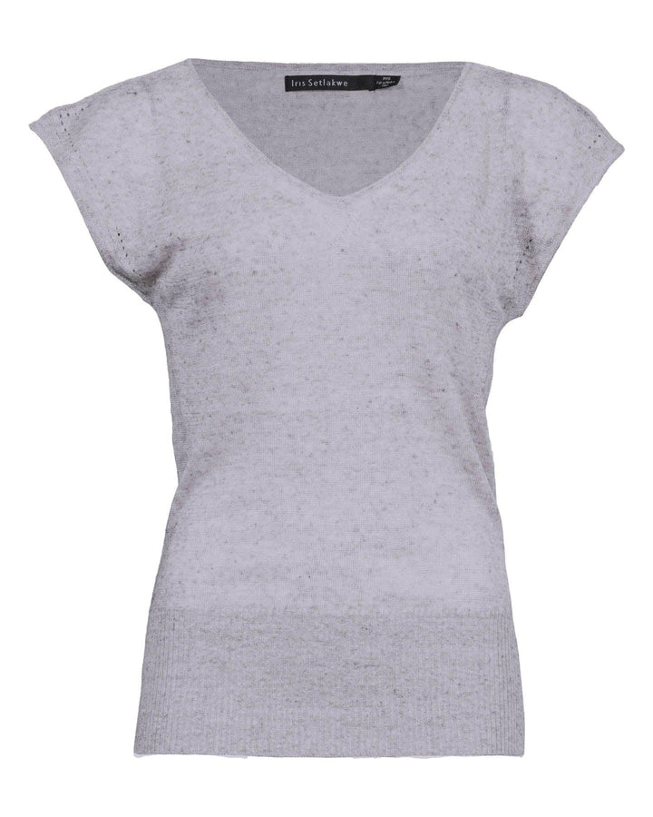 Iris - V-Neck Cap Sleeve Top