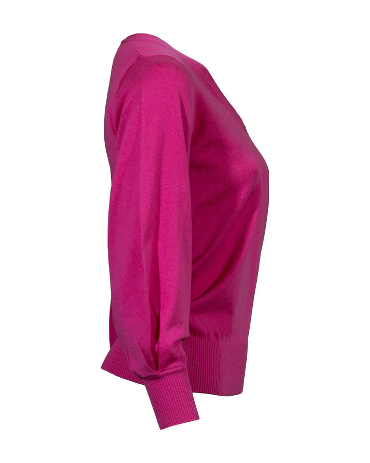 Iris - V-Neck Puff Sleeve Pullover