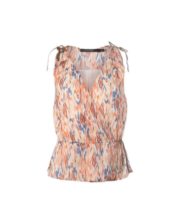 Iris - Wrap Drawstring Top