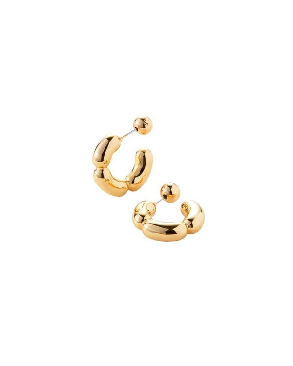 JENNY BIRD - Balloon Link Hoops Small Gold