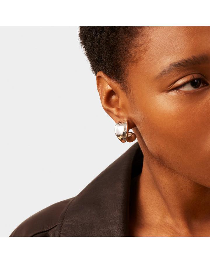 JENNY BIRD - Chunky Doune Hoops Silver